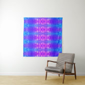 Miami X Blue Ikat en Tapestry Wandkleed (In Situ (horizontaal))