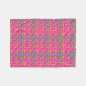 Miami Zebra Print Fleece Deken (Voorkant (Horizontaal))