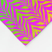 Miami Zebra Print Fleece Deken (Hoek)