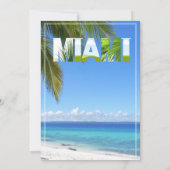 Miami Zomer Meisjes Weekend Bachelorette Feest Uit Kaart (Achterkant)