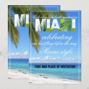 Miami Zomer Meisjes Weekend Bachelorette Feest Uit Kaart