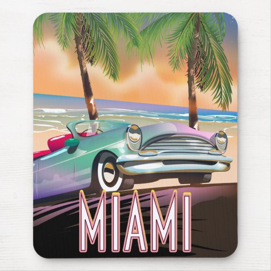Miami zonsondergang muismat (Voorkant)