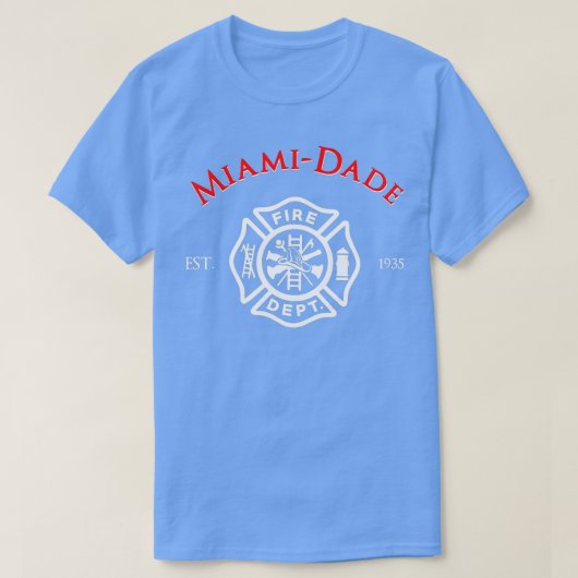 MiamiDade Florida Fire Rescue Department Firefight T-shirt (Design voorkant)