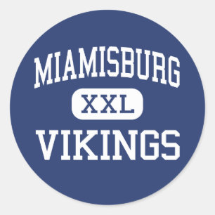 Miamisburg Vikingen Midden Miamisburg Ohio Ronde Sticker