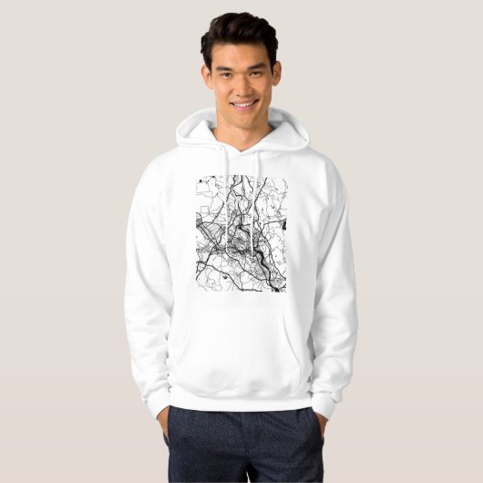 Mianyang China Map Hoodie (Voorkant volledig)