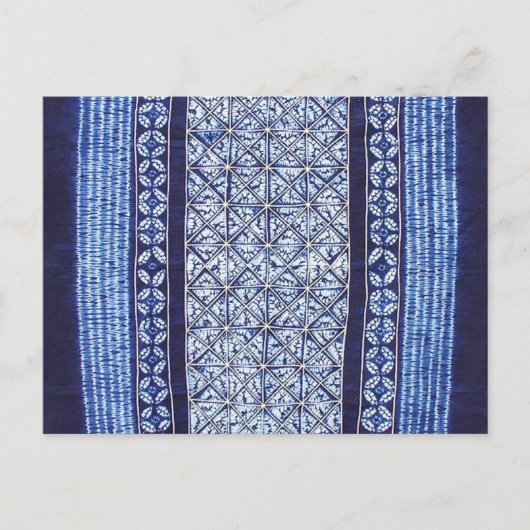 Miao Indigo Stropdas-Dye #5 Briefkaart (Voorkant)