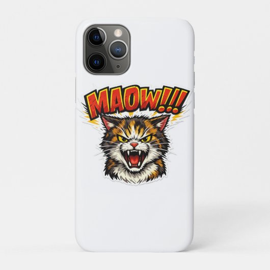 Miaow!! | Funny Cat Phone Case for Cat Lovers (Achterkant)