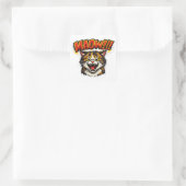 Miaow!! | Funny Cat Sticker for Cat Lovers (Tas)