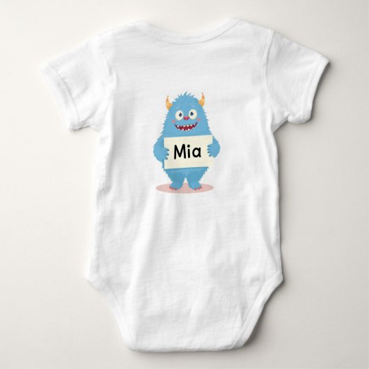 Mia's MonsterBuddy Romper (Achterkant)