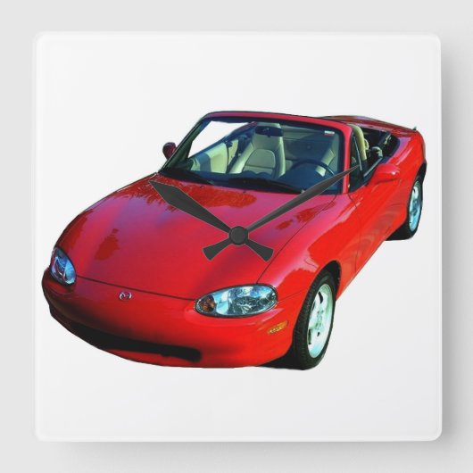 MIATA CLOCK VIERKANTE KLOK (Voorkant)