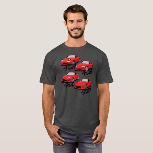 Miata Generations T-shirt (Voorkant volledig)