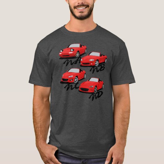 Miata Generations T-shirt (Voorkant)
