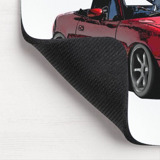 Miata MX-5 Red Hot Muismat (Hoek)