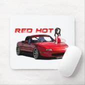 Miata MX-5 Red Hot Muismat (Met muis)