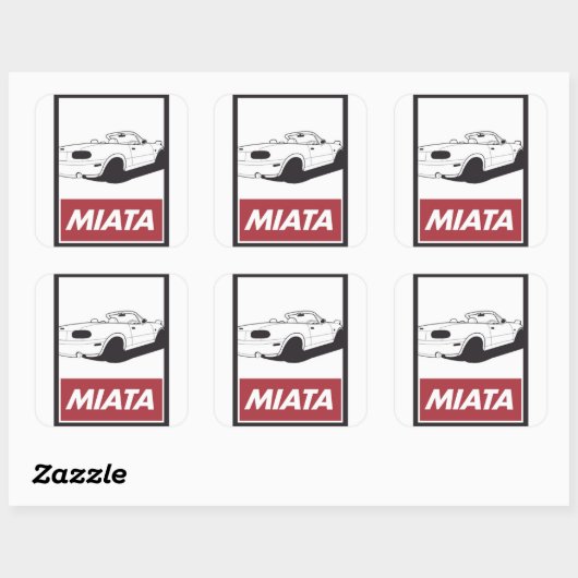 Miata Portrait Stickers (Vel)