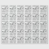 Miata Viper british car grap Cadeaupapier (Vlak)