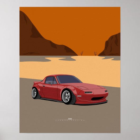 Miata Widebody Poster (Voorkant)
