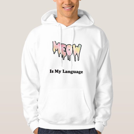 MIAU Is Mijn Taal Hoodie (Voorkant)