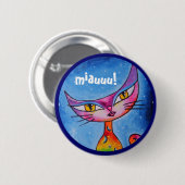 miauuu! ronde button 5,7 cm (Voorkant /achterkant)