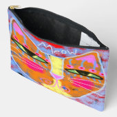 Miauw! Abstracte kunst kat gezicht Etui (Open)