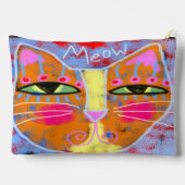 Miauw! Abstracte kunst kat gezicht Etui (Achterkant)