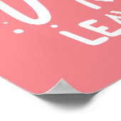 Miauw betekent laat me met rust - Angry Funny Cat Poster (Hoek)