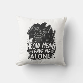 Miauw betekent laat me met rust grappige kat citaa kussen