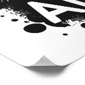 Miauw betekent laat me met rust grappige kat citaa poster (Hoek)