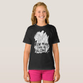 Miauw betekent laat me met rust Grappige Kat - Wit T-shirt (Voorkant volledig)