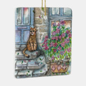 Miauw bij de deur keramisch ornament (Rechts)