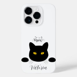 Miauw Black Cat Golden Eyes  Case-Mate iPhone 14 Pro Hoesje