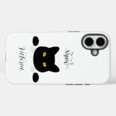 Miauw Black Cat Golden Eyes Case-Mate iPhone Case (Achterkant (horizontaal))
