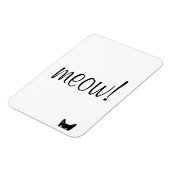 Miauw Black Cat  magneet (Linkerzijde)