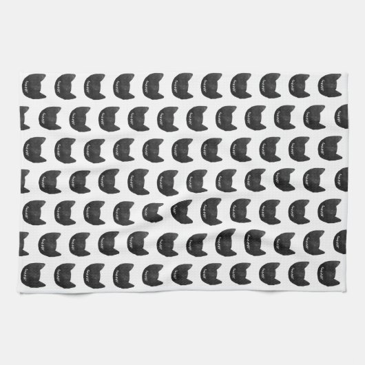 Miauw Black Cats Theedoek (Horizontaal)