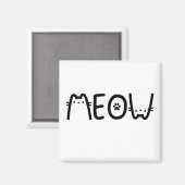 MIAUW CAT MAGNEET (Voorkant / Achterkant)