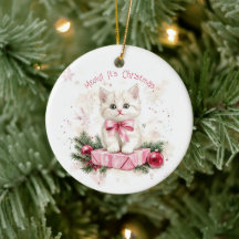 Miauw Christmas Kitten Pink