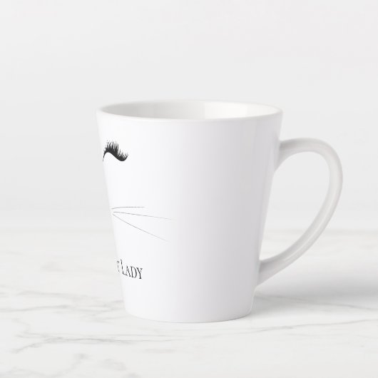 Miauw Crazy Cat Lady Latte Mok (Rechts)