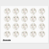 Miauw Crazy Cat Lady Ronde Sticker (Vel)