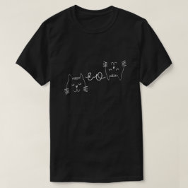 Miauw de kat t-shirt