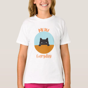 Miauw elke dag t-shirt