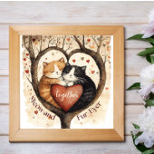Miauw en Fur-Ever liefde die duurt Poster Wall Art