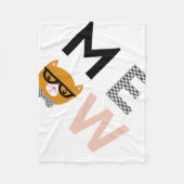 Miauw fleece deken (Voorkant)