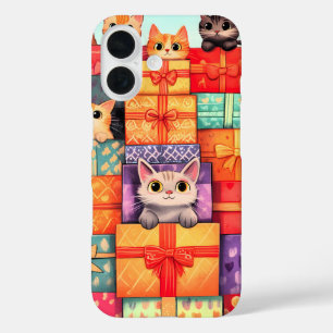 Miauw Gift Verjaardagstoren iPhone 16 Hoesje