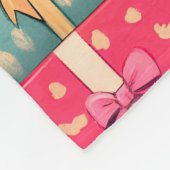 Miauw Gift Verjaardagstoren Fleece Deken (Hoek)