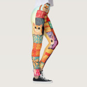 Miauw Gift Verjaardagstoren Leggings (Rechts)