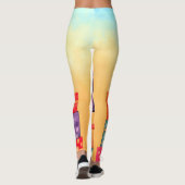 Miauw Gift Verjaardagstoren Leggings (Achterkant)