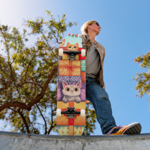 Miauw Gift Verjaardagstoren Persoonlijk Skateboard