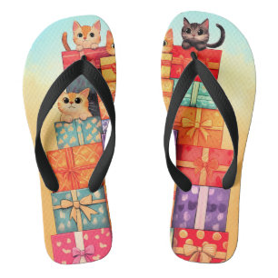 Miauw Gift Verjaardagstoren Teenslippers