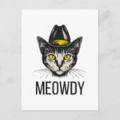 Miauw Grappige Kat Briefkaart (Voorkant)
