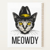 Miauw Grappige Kat Planner (Achterkant)